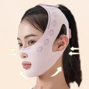 Face Slimming Mask, V Face Masks, Double Chin Remover Double Chin Reducer,  Face Lifting Slimming Belt V Face Cheek Lifting Chin Face Lifting Mask(XL)