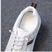 White Shoes Kasut Perempuan New Breathable Casual Shoes All-Match Platform Shoes with Hidden Heels