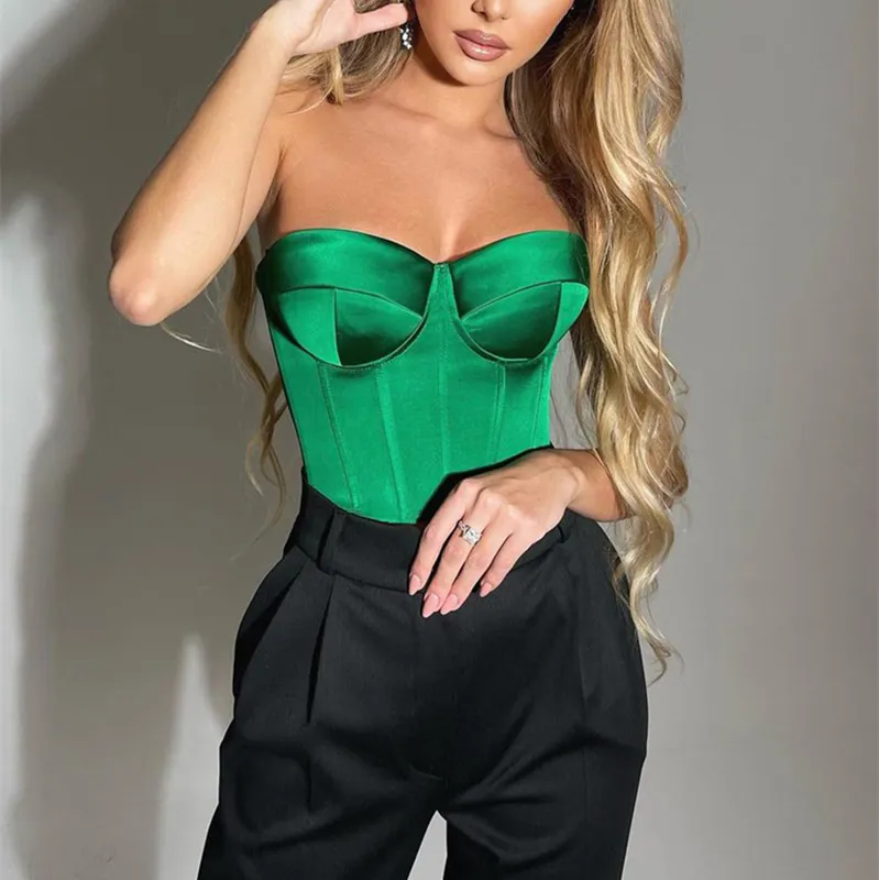  Black And Green Corset For Women - Bustier