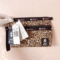 Lux ประกันชื่อกระเป๋าเครื่องสำอางใหม่กระเป๋าถือกระเป๋า7105ส่งเชือกมือ Xgirl เสือดาว