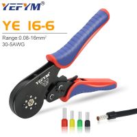 Ferrule Terminal Connectors คีมยำหัว YE 16-6 0.08-16Mm2/30-5AWG ขนาดใหญ่วงล้อขนาดเครื่องมือไฟฟ้า YEFYM