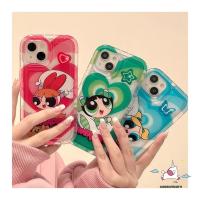 เคสโทรศัพท์มือถือแบบนิ่ม ใส กันกระแทก ลายการ์ตูนเด็กผู้หญิงน่ารัก หัวใจ สําหรับ iPhone 14 13 12 MAX XR 7plus 7 8 6 6S X XS