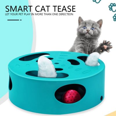 【COOL】 PETS MART mall Cat Hunt Toy Chase Mouse USB Charge Interactive Maze Pet Hit Hamster With Running Mouse Hole Catch Bite Funny