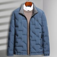 [COD] velvet white duck down jacket mens lightweight stand-up collar winter casual short sports warm light