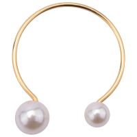 12Pcs Hotel Napkin Ring Napkin Holder Pearl Metal Napkin Buckle Christmas Wedding Party Gold Napkin Circle Dinner Banquet Table Decoration