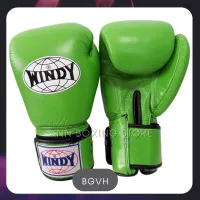 Windy boxing gloves BGVH light green (8,10,12,14,16 oz) genuine leather วินดี้ นวมซ้อมชกมวย สีเขียวอ่อน ผลิตจากหนังเเท้จากโรงงานวินดี้