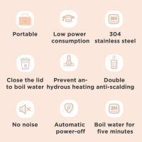 400450ml Electric hot water cup Small portable kettle travel heating smart insulation artifact mini health cup Tea Coffee Milk