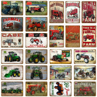 Cke CWwarintage Home Decor Machine Farmall Farm Tractors Metal Tin Signs Ford Farming Wall Poster Bar Cafe Pub Wall Plaque Y J112