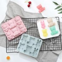 Cute Bear Silicone Mould Bear Cake Fondant Kitchen Baking Tool DIY Pastry Jelly Chocolate Molds Kids Complementary Food Tools Bread  Cake Cookie Acces