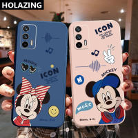 เคสโทรศัพท์สำหรับ OPPO A16 A15 A9 A5 2020 A53 A54 A94 4G A12 A7 A5S AX5S AX7 A31 A8 A52 A72แฟชั่นน่ารักการ์ตูนคู่โบว์ Tie Miqi สีดำเลนส์กล้องป้องกันกรอบขอบ