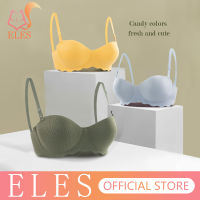 ELES เซ็กซี่ Push Up Bras ไม่มีรอยต่อสำหรับผู้หญิงสีทึบชุดชั้นในไร้สาย Bralette One-pieces รวบรวมสายรัดที่แปลงสภาพได้ Brassiere