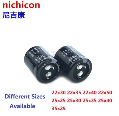 2Pcs/Lot Nichicon 470uF 200v / 470uF 250V  200V470uF/ 250V470uF 22x30/35/40 25x25/30/35/40 Snap-in PSU capacitor