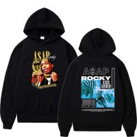 Hip Hop Music Rapper Asap Rocky Double Sided Print Hoodie Regular Men Rock Punk Sweatshirt Fashion Oversized Streetwear Size XS-4XL