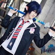 Anime AO no exorcist cosplay màu xanh exorcist rin okumura Trang Phục