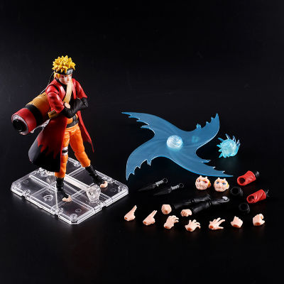 ใหม่ใหม่ Shippuden SHF U zumaki rasengan แอ็คชั่นซูเปอร์ที่สามารถเคลื่อนย้ายข้อต่อใบหน้าเปลี่ยนตุ๊กตาอะนิเมะ figurines รุ่นของเล่นของขวัญเด็ก