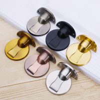 Magnetic Door Stops 304 Stainless Steel Door Stopper Hidden Door Holders Catch Floor Nail-free Doorstop Furniture Hardware Decorative Door Stops