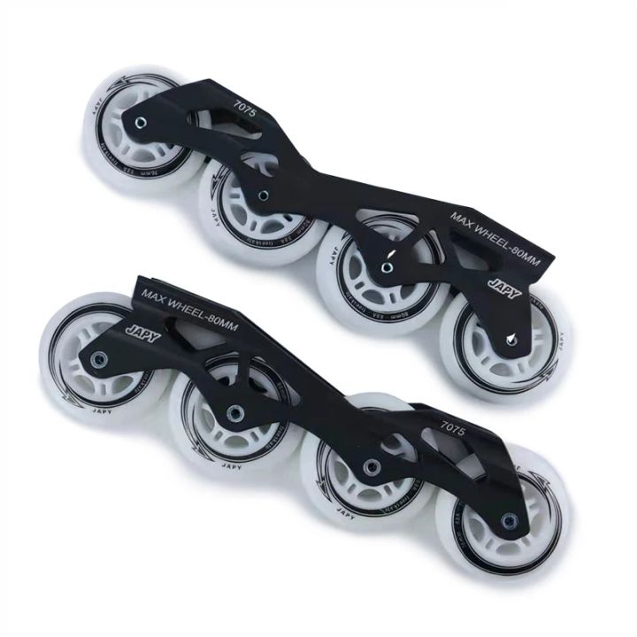 inline-roller-skates-base-231mm-243mm-flat-7075-frame-72-76-80-mm-88a-pu-wheels-165mm-distance-chassis-for-slalom-skates
