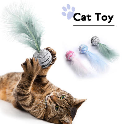 Pet Supplies Cat Toy Throwing Cat Toy Plus Feather Cat Toy Cat Toy Ball Feather Cat Toy Funny Cat Toy