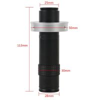 New 130X 260X Adjustable Big Visual Field Long Focus Monocular Zoom C mount Lens Industrial HDMI VGA USB Video Microscope Camera