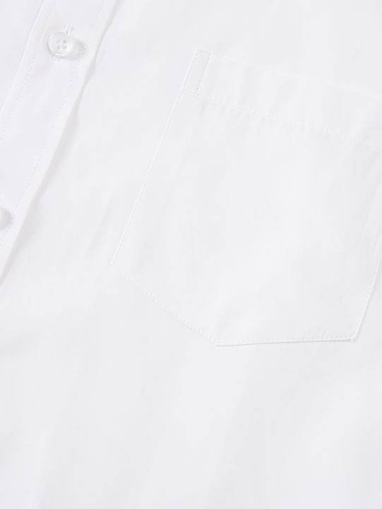 เสื้อผ้าทำงานผู้ชายสีขาวเสื้อเชิ้ตแขนยาวชุดธุรกิจเสื้อเสื้อกันหนาวถักสีทึบ-lel