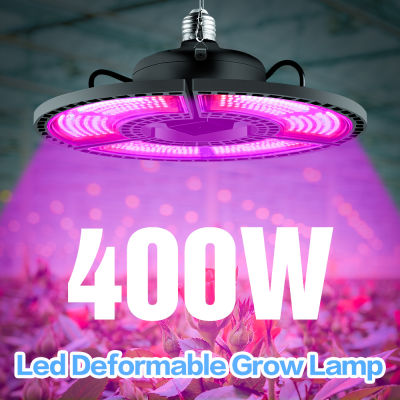 Indoor E27 Led 400W Grow Light Panel Full Spectrum Phyto Lamp For Flowers E26 Lamp For Plants Hydroponics Led Fitolamp Grow Tent