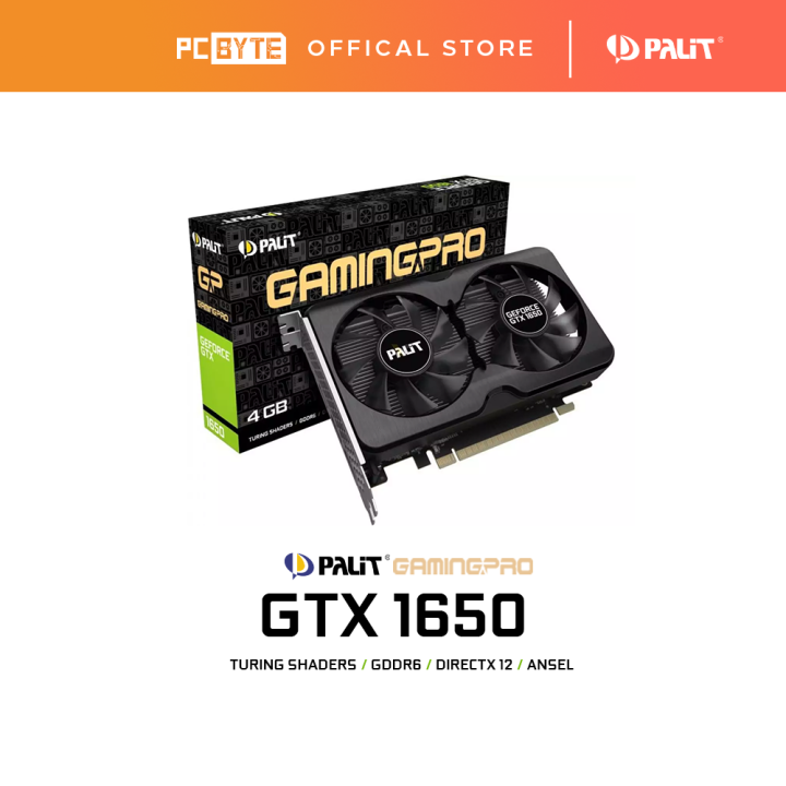 Palit Geforce GTX 1650 Gaming Pro Graphic Card 4GB GDDR6 | Lazada