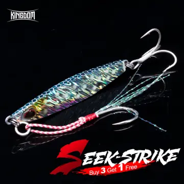 OBSESSION 60g 80g Slow Jigging Lure Micro Sinking Shore Casting Fishing  Lure Saltwater Metal Jig Spoon Artificial Bait With Hook