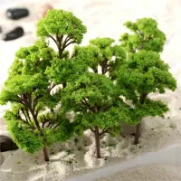 10pcs 4-12cm HO OO Scale Model Trees Train Railroad Layout Diorama Wargame Scenery Miniature Trees for Models Decoration