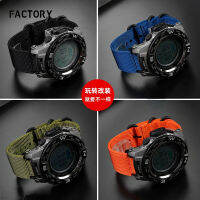 (ร้อน) ไนล่อนสีส้มกองทัพสีเขียวสายนาฬิกาสำหรับ Casio PROTREK PRW-2500T3500500051002000สีดำสีฟ้าสีกากีสร้อยข้อมือที่มีคุณภาพสูง