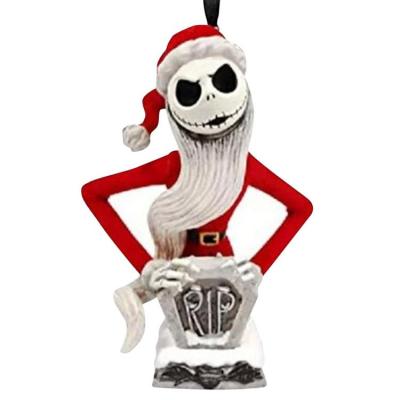 Nightmare Before Christmas Santa Claus Christmas Tree Decoration Home Office Hanging Pendant Decor Crafts Gifts for Kids Women compatible
