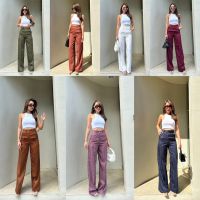 Yolanda stripe high-waist pantป้ายpromtong?