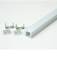 Aluminium Profile - D รางอลูมิเนียม รางไฟริบบิ้น ความยาว 1เมตร รางไฟริบบิ้น รางไฟLED สำหรับตกแต่งเพื่อความสวยงาม ติดลอย