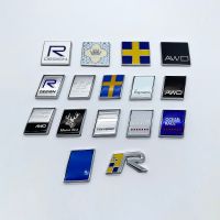 Refit 3D Metal R Design AWD Moose Test Logo Emblem Badge Decals Car Sticker for Volvo Ocean V40 V60 V90 XC60 XC90 XC40 S60 S90 S80 C30