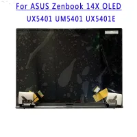 ส่วนบน OLED 14.0นิ้วสำหรับเอซุส Zenbook 14X UX5401 UX5401ZAS UM5401 UM5401E แผงจอแสดงผลประกอบครบชุดหน้าจอสัมผัส