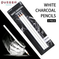 3Pcs สีขาว Highlight ดินสอถ่านสเก๊ตช์ดินสอดินสอมาตรฐานสำหรับร่างดินสอวาดรูปชุดศิลปะการวาดภาพ