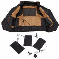 8/5/3pcs USB Electric Heated Jacket Heating Pad 3 Gear Adjustable DIY Heated Clothing Carbon Fiber Heated Clothes Pad Dropship