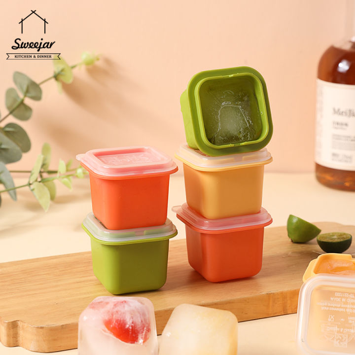 6pcs Ice Cream Containers with Lid Reusable Ice Cream Storage