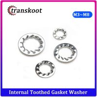 50/100Pcs DIN6798J M3 M4 M5 M6 M8 Stainless Steel 304 Washers Internal Toothed Gasket Washer Serrated Lock Washer Gasket Ring