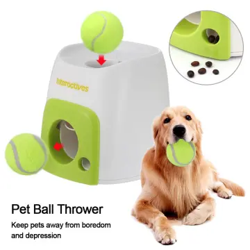 Pet Ball Leakage of Food Toy Dog Tennis Food Reward Machine Interactive  Treatment Slow Feeder Toy Suitable for Cats and Dogs