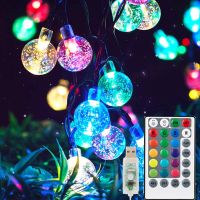 {Best-selling party decoration} 10เมตร60LED ไฟ LED เชือก16สีพลังงาน USB ระยะไกลคริสต์มาสนางฟ้าพวงมาลัยงานแต่งงานโคมไฟห้องนั่งเล่นตกแต่งห้องนอน