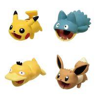 JAX9170 การ์ตูน สากล Pocket Pokemon หูฟัง สายชาร์จ สำหรับโทรศัพท์ ตัวป้องกันสายกัด ที่ม้วนสาย USB ตัวป้องกันสายปิกาจู ฝาครอบสายเคเบิลข้อมูล