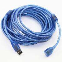 สาย USB cable 2.0 ผู้ออกเมีย ความยาว 10m. (Blue)