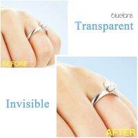 Bluelans 8Pcs TPU Transparent Ring Size Reducer Adjuster Jewelry Guard Invisible Re-sizer