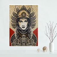 ◊❒ Shepard Fairey ผ้าใบโปสเตอร์ที่กำหนดเองภาพวาดผ้าใบโปสเตอร์พิมพ์ผ้าผ้า Wall Art โปสเตอร์