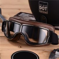 【ส่งจากกรุงเทพฯ 】แว่นตากันลมสำหรับขี่มอเตอร์ไซค์ Universal Vintage Motorcycle Goggles สากลกลางแจ้ง windproof วินเทจรถจักรยานยนต์แว่นตาหมวกกันน็อครถมอเตอร์ไซด์แว่นตา