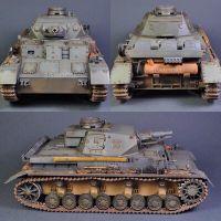 โมเดลรถถัง1:35รถถัง Germany Panzer Kampfwagen ชุดประกอบรถถังทหารชุดตัวถัง DIY 35096