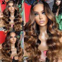 【jw】✆ 4/30 13x6 Wavy Human Hair Wigs Pre Plucked With Baby 5x5 Glueless Closure Wig