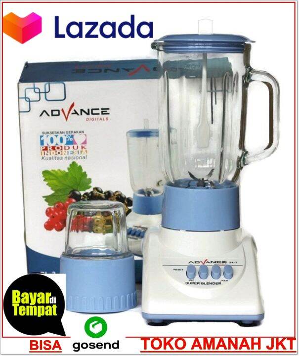 ADVANCE BL2 Blender Body Kaca Berkualitas MADE IN INDONESIA Lazada