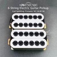 ขุดกีต้าร์ไฟฟ้าโลหะสกรูปรับได้ Humbucker Pickup ที่เก็บเซรามิคคอสะพาน7.5K 15K หลายสี