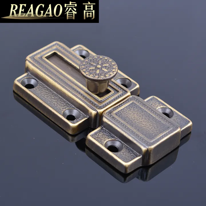 Highpurity copper bolt lock European antique copper door latch all